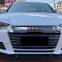 Car front lip Three stage Carbon fiber front lip  front bumper with lips  For Audi A4 B9 2017 2018 2019