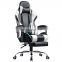 Luxury high quality cheapest price swivel ergenomical reclining office racing gaming chair gamer with footrest for sale