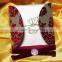 New Innovative Product Unique Luxury Flocking Wedding Invitations with Brooch