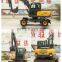 HENGWANG HW90 distributor price 9 ton hydraulic wheel excavator