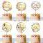 Factory Price Plug-in Acrylic Cake Topper Floral Ins Style Happy Birthday Baking Decoration Suppliers Cake Topper