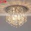 Crystal Chandelier Lamp Glass Ball Stairs Droplight Lamp Square Pendant Light