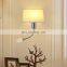 Custom Modern Hotel Bedroom Living Room lamps Indoor Silver Coffer Decorative Surface Mounted Reading LED Wall Lights