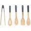 Colorful bamboo kitchen utensil set,wholesale bambu cooking utensils from China