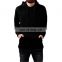 Wholesale fleece hoodie New Design Long Sleeve Men's Pullover Winter Warm Velour Velvet Suede Hoodie for Men