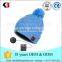 Wholesale winter custom beanie hats with built in headphones