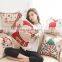 Christmas Decorations 45x45cm Pillow Case Santa Clause Christmas Deer Cotton Linen Cover Home Decor