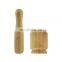 100% Natural Bamboo Spice Grinder Wooden Mortar and Pestle Set for Kitchen