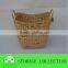 high quality handwoven water hyacinth laundry basket for home