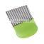 2022 Household Tool Manual Vegetable Knife Fries Stainless Steel Crinkle Potato Cutter