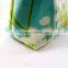XL Aqua and Yellow Blossom Makeup Bag Canvas Travel Makeup Bag