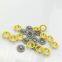 HLD factory wholesale yellow color BRASS&SS 16L 18L Cap Prong snap button for clothes
