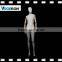 full body egg head abstract fiberglass female mannequin with wooden flexible arms flexible mannequin