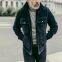 Warmth Fleence Wind Men's Casual  Men's Long Sleeve Medium Long Jacket In Stock Coat