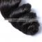 Loose wave virgin hair bundles with silk base lace closure with baby hair