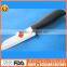 Ceramic Knife Set with Blue Handle and Flower Painting in Acrylic Block