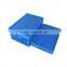 Vented walls solid base plastic foldable crates