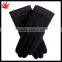 70%wool/30%nylon ladies winter fashion gloves with leather panel