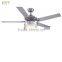 Sand Nickel Iron Blades Lamp Fan For Living Room