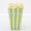 Disposable custom logo printed paper popcorn packing box