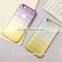 ultra-slim ice square gradual change grid pattern tpu phone case for iphone 6 plus