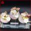 Korean flower crystal agate brooch with rhinestone ornamentnatural stones