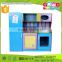 2015 new design pretend play kids wood kitchen furniture toys