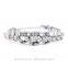 Wedding Designs 18K Real Gold Plated Heart Love Austrian Crystal Bracelet & Bangle