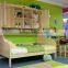 kids queen size bed with bookcase#SP-C207