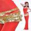 Belly Dance Gold Coins Hip Scarf,BellyQueen