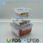 Square Microwaveable Borosilicate Glass Container Set