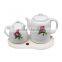 OEM 1.0L small design ceramic kettle high quanlity personalized ceramic tea pots