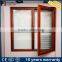 Popular wood grain finish aluminum window for waterproof