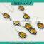 Hermosa Jewelry Fashion Lastest Teardrop Design Yellow Topaz 925 Sterling Silver Luxury Jewelry set 2015