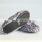 Fashion leopard print woman mocasion indoor slipper