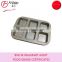 YG-110622 0.4mm carbon steel golden nonstick coating 6 cavities square cupcake baking pan