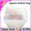Yason square bottom self-opening flat gusseted paper bags