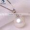 white color fresh water 9-10mm necklaces pendants simple designs for wholesale
