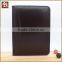 2016 New design PU bound portfolio with zipper