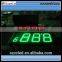 Red 12 inch LED waterproof yellow led gas station price sign