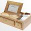 100% bamboo Organiser Tidy Stationery storage Box with drawer multifunction Desk Organiser with Photo Frame wholesale