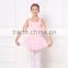 Girls short sleeve ballet leotard with lace skirt,sexy backless dress for ballet