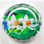 Hot selling Round Crystal Engraved Cigar Ashtray For Home Decoration