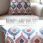 Embroidered sofa cushion cover with invisible zipper geometric decorative cushion cover