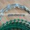 Factory custom galvanized /pvc coated /stainless steel razor barbed wire coil for fence