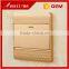 BIHU brand wholesale golden 1 gang touch light switch plates european standard