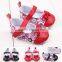 2015 Latest Fashion Wholesale Soft PU Leather Baby Shoes Christmas Toddler Girl Shoes