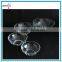 flower shape clear fruit salad glass bowl set