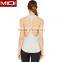 Women Wholesale Plain White Tank Top Custom With Backless Sexy Design