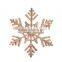 Dropshipping Christmas Themed Jewelry Silver Gold Rose Gold Snowflake Brooch Pins